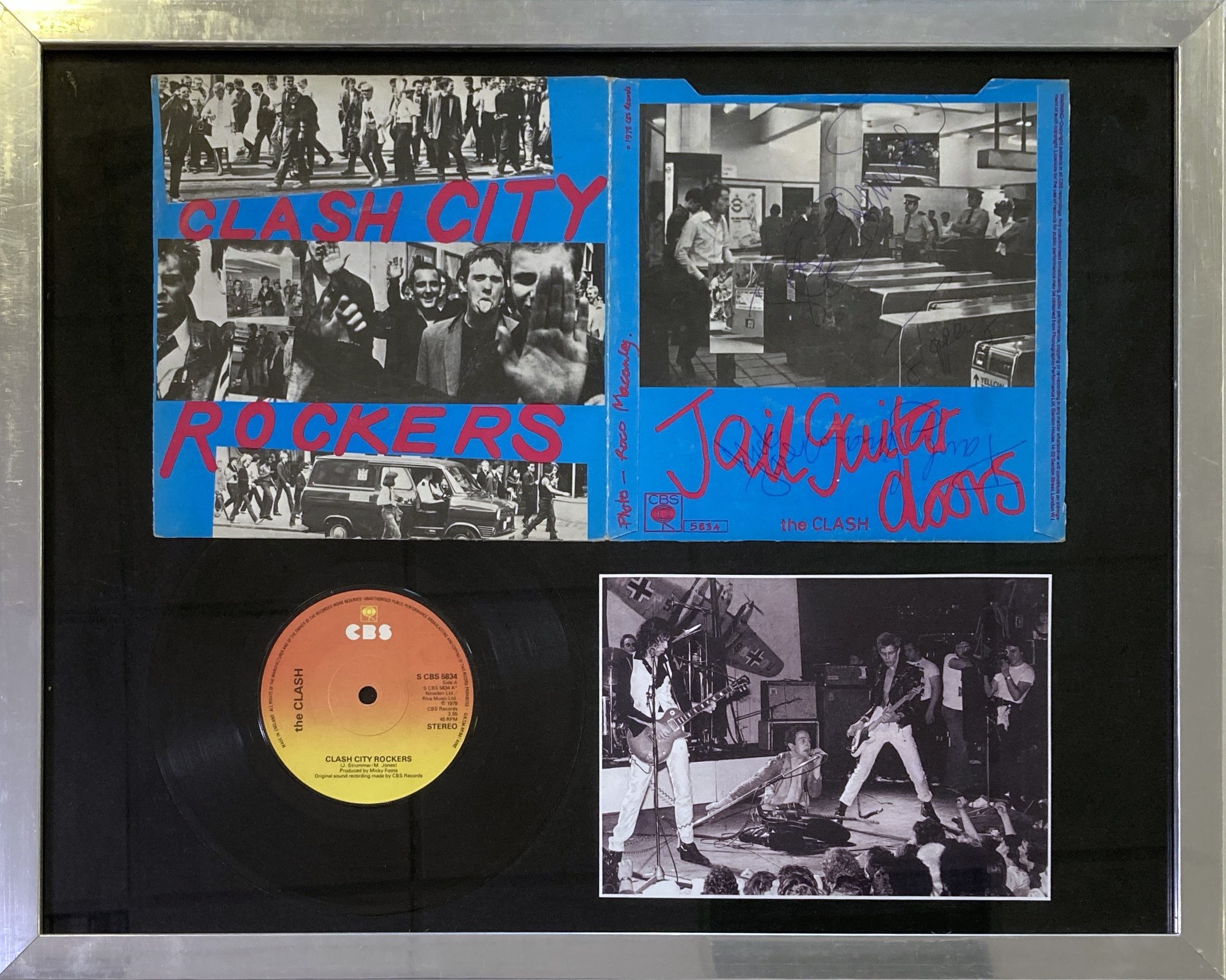 Lot 351 - THE CLASH - CITY ROCKERS SIGNED.