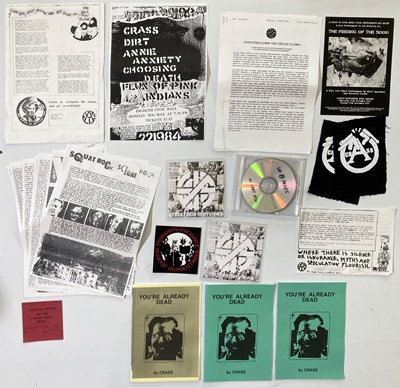 Lot 430 - CRASS - BRADFORD SWEATBOX POSTERS - WITH MEMORABILIA.