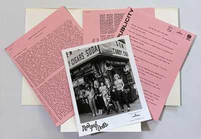 Lot 352 - ORIGINAL 1973 NEW YORK DOLLS PRESS KIT.