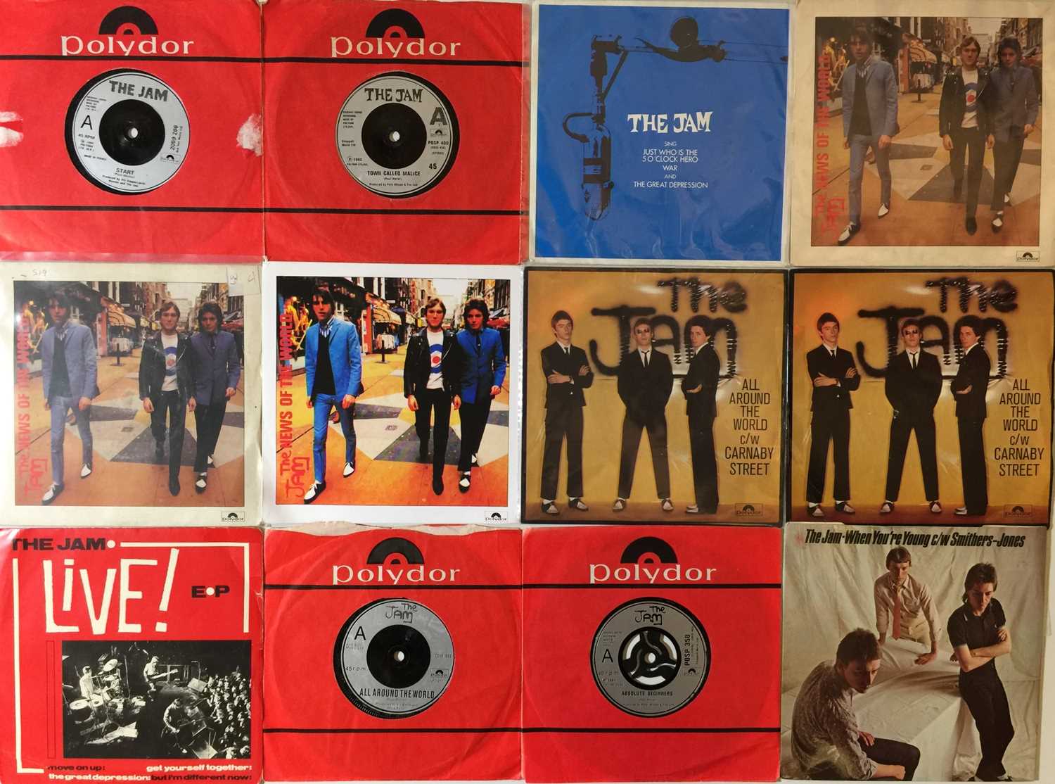 Lot 1228 - THE JAM - 7" COLLECTION