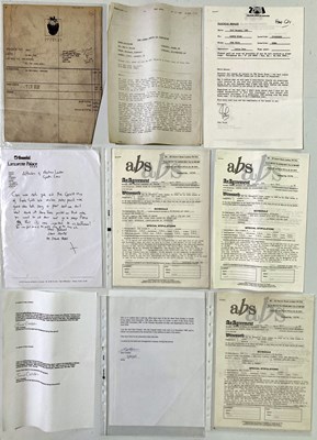 Lot 271 - THE STONE ROSES - TOUR CONTRACTS / PAPERWORK ETC.