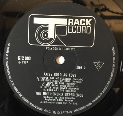 Lot 1269 - JIMI HENDRIX - AXIS: BOLD AS LOVE LP (COMPLETE ORIGINAL UK MONO COPY - TRACK 612/013003).