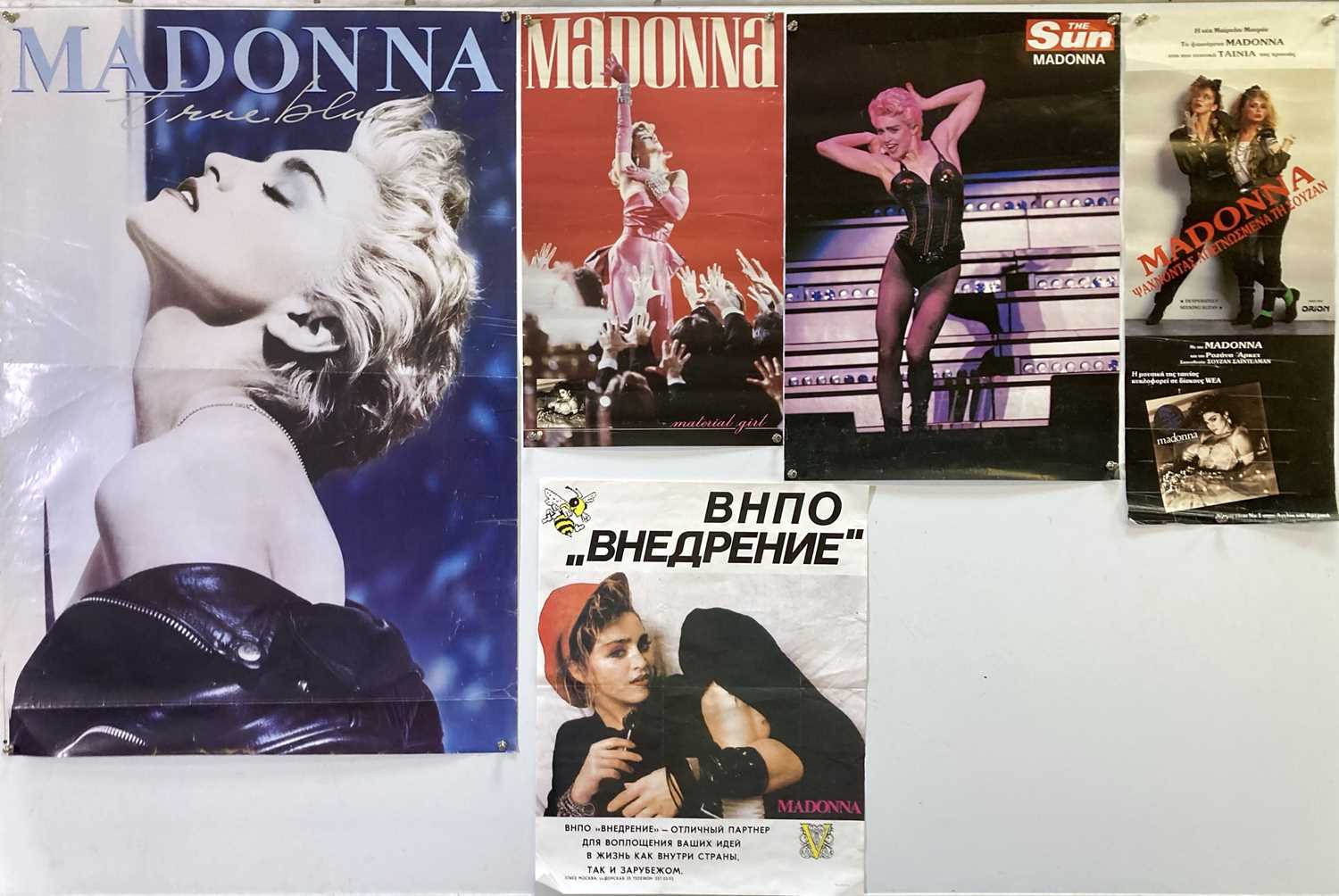 Lot 319 - MADONNA POSTER COLLECTION INC PROMOS.