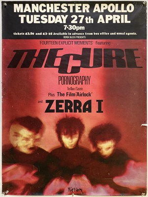 Lot 309 - THE CURE - 1982 MANCHESTER CONCERT POSTER.
