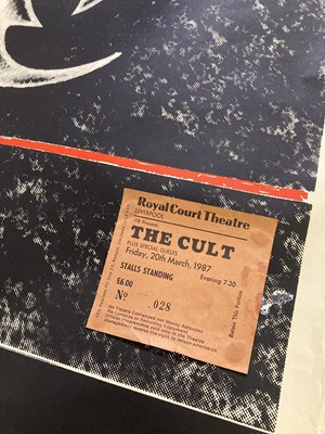 Lot 195 - THE CULT - A 1987 TOUR POSTER.