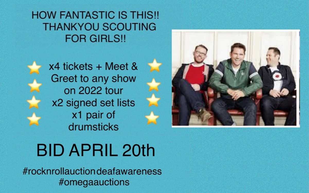 Lot 390 - ROCK AND ROLL AUCTION FOR DEAF AWARENESS
