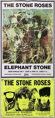 Lot 276 - THE STONE ROSES 1989 PROMO POSTER / NEWCASTLE GIG POSTER.