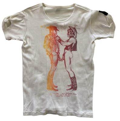 Lot 357 - PUNK FASHION / VIVIENNE WESTWOOD - TWO NAKED COWBOYS T-SHIRT.