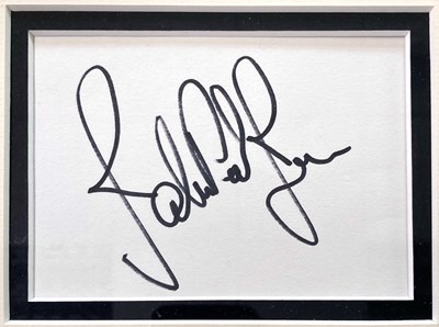 Lot 258 - LED ZEPPELIN - FRAMED DISPLAY WITH SIGNATURES.
