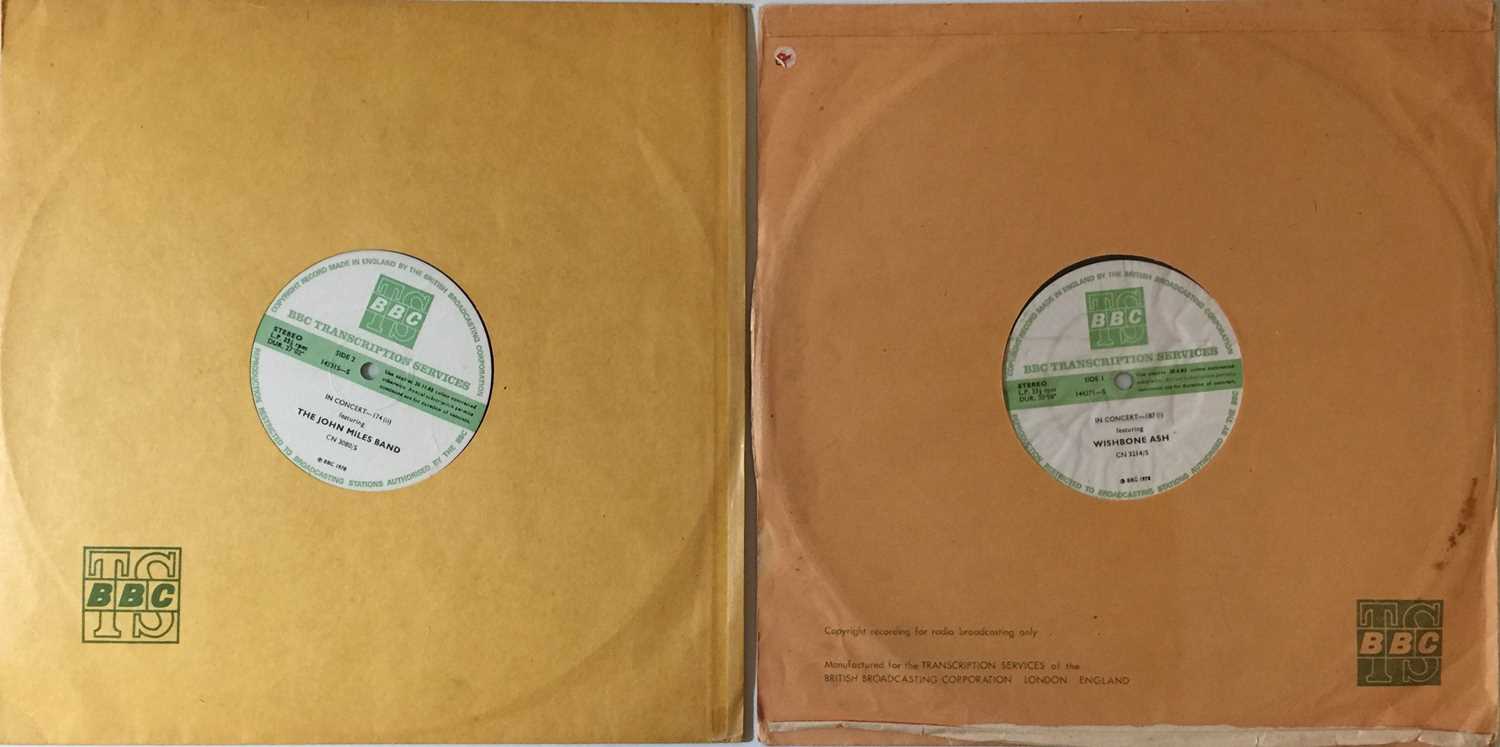 Lot 1322 - JOHN MILES BAND/WISHBONE ASH - BBC TRANSCRIPTION SERVICES LPs