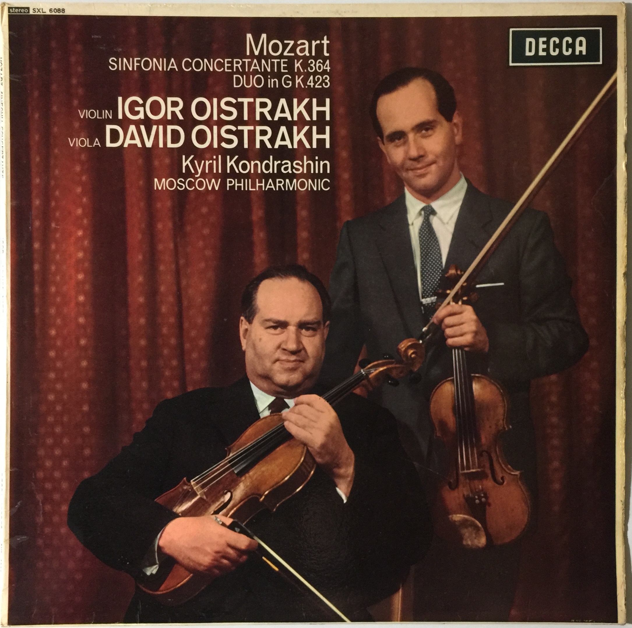 Lot 7 - IGOR & DAVID OISTRAKH - MOZART: SINFONIA