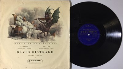 Lot 11 - DAVID OISTRAKH - TARTINI/ MOZART : SONATAS FOR VIOLIN AND PIANO LP (COLUMBIA - 33CX 1415)