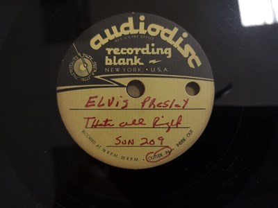 Lot 1196 - ELVIS PRESLEY - THAT'S ALL RIGHT - US AUDIODISC ACETATE RECORDING (SUN 209)