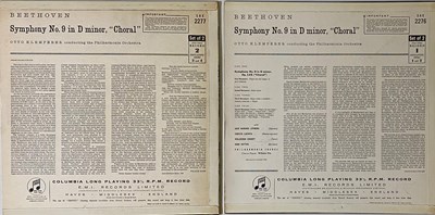 Lot 17 - OTTO KLEMPERER - BEETHOVEN: SYMPHONY NO 9 (2 LP SET - UK STEREO - SAX 2276/ 77)