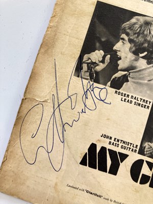 Lot 225 - THE WHO - SIGNED COPY OF MY GENERATION.