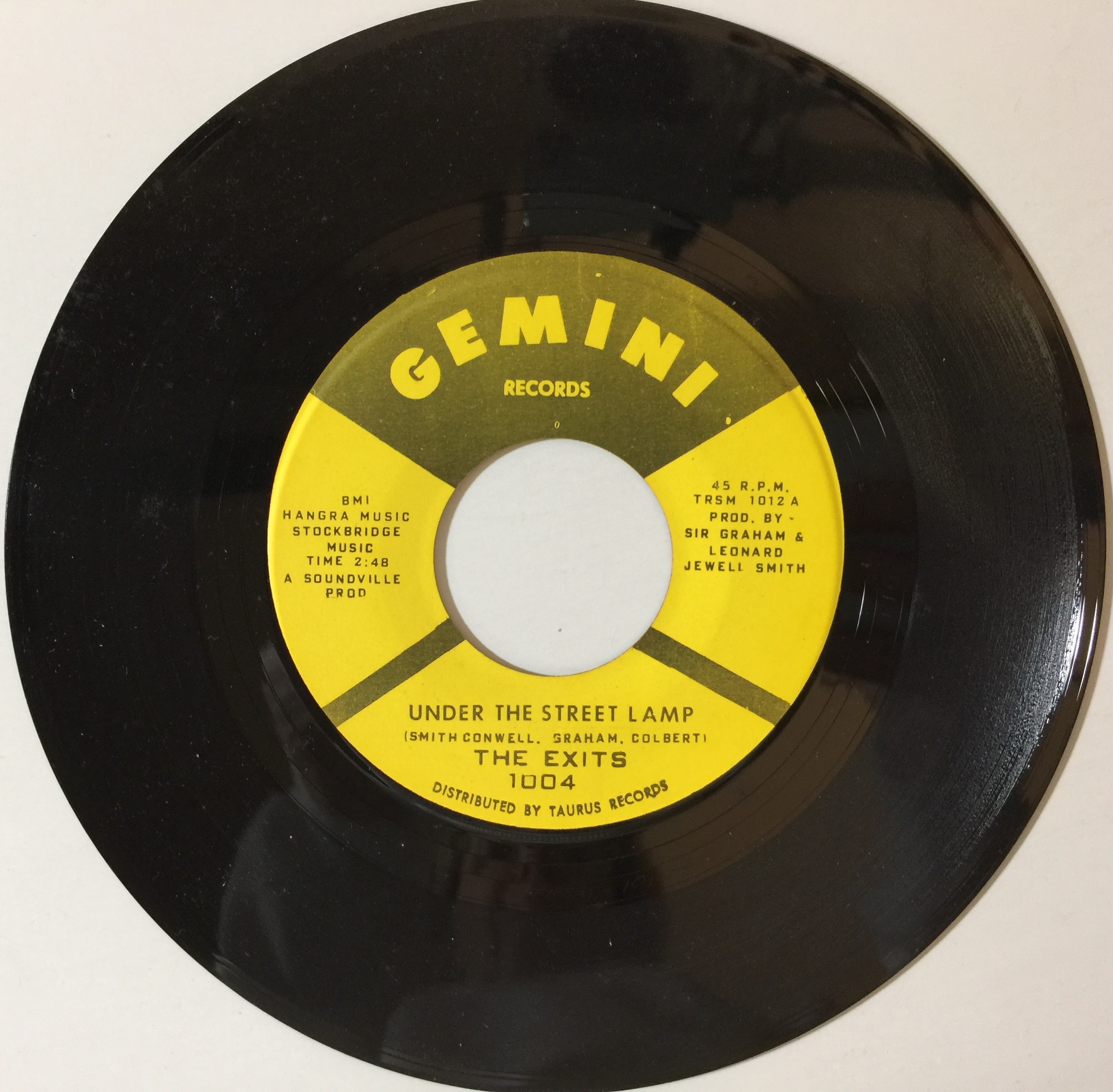The Exits - Under The Street Lamp , 1967