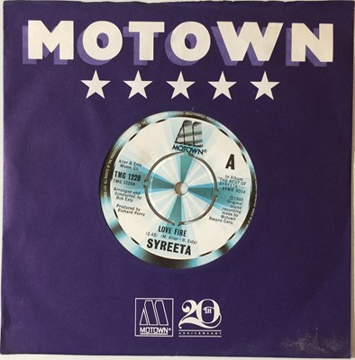 Lot 105 - SYREETA - LOVE FIRE/ CAUSE WE'VE ENDED AS LOVERS 7" (MOTOWN - TMG 1228)