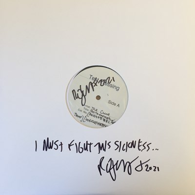Lot 8 - THE CURE - PORNOGRAPHY LP - SIGNED/ANNOTATED BY ROBERT SMITH (2016 - FICTION RECORDS FIXD 7)