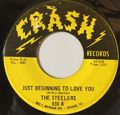 Lot 107 - THE STEELERS - JUST BEGINNING TO LOVE YOU 7" (CHICAGO SOUL - 67-418)