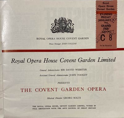 Lot 251 - HENRY WOOD & THE ROYAL OPERA HOUSE - CONCERT PROGRAMMES.