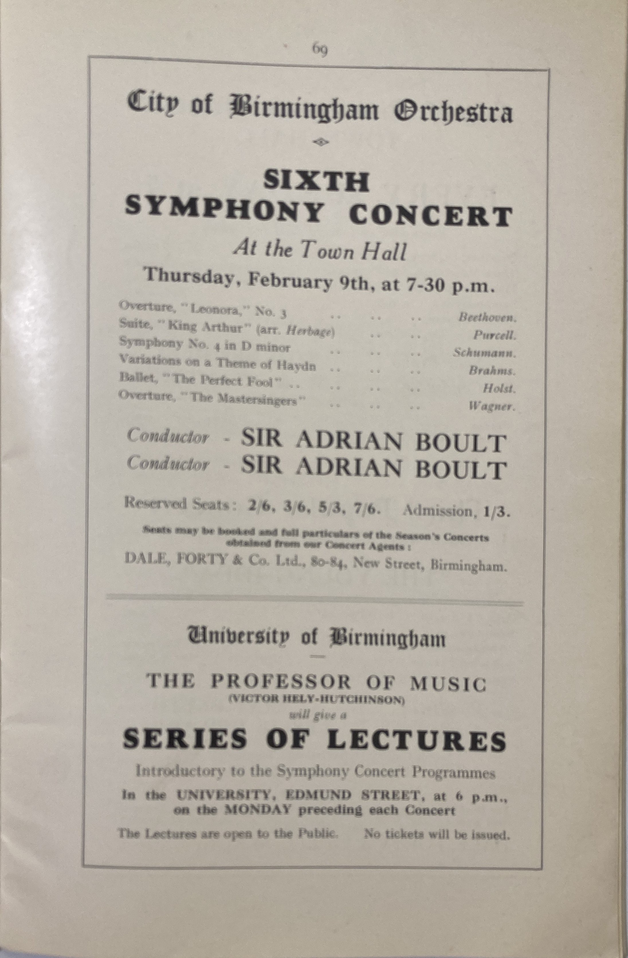 Lot 255 - CLASSICAL MUSIC CONCERTS - PROGRAMME ARCHIVE