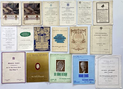 Lot 256 - CONCERT PROGRAMMES - THE ROYAL ALBERT HALL INC HEIFETZ.