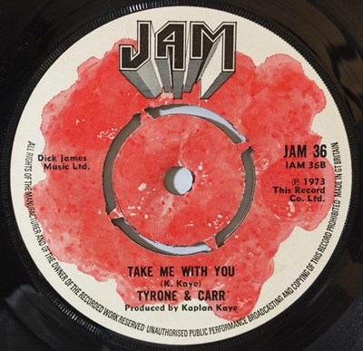 Lot 114 - TYRONE & CARR - LOVE ME LOVE YOU/ TAKE ME WITH YOU 7" (JAM 36)