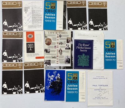 Lot 262 - SIGNED CONCERT PROGRAMMES - OISTRAKH / MENUHIN ETC.