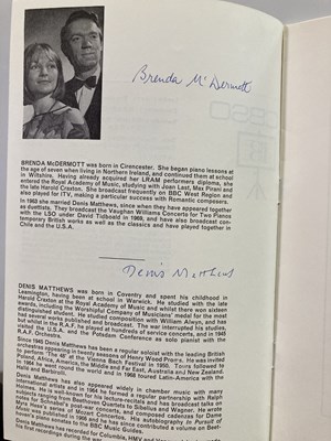 Lot 262 - SIGNED CONCERT PROGRAMMES - OISTRAKH / MENUHIN ETC.