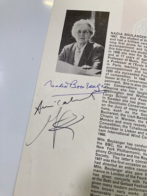 Lot 262 - SIGNED CONCERT PROGRAMMES - OISTRAKH / MENUHIN ETC.