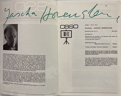 Lot 262 - SIGNED CONCERT PROGRAMMES - OISTRAKH / MENUHIN ETC.