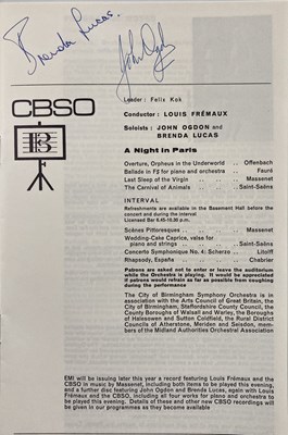 Lot 262 - SIGNED CONCERT PROGRAMMES - OISTRAKH / MENUHIN ETC.