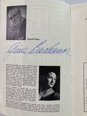 Lot 262 - SIGNED CONCERT PROGRAMMES - OISTRAKH / MENUHIN ETC.