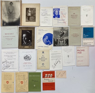 Lot 262 - SIGNED CONCERT PROGRAMMES - OISTRAKH / MENUHIN ETC.