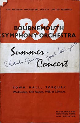 Lot 262 - SIGNED CONCERT PROGRAMMES - OISTRAKH / MENUHIN ETC.