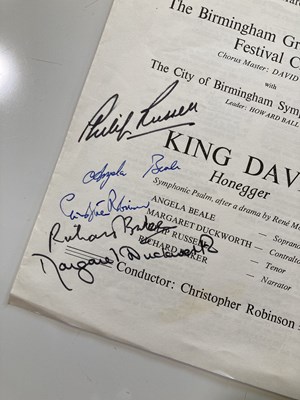 Lot 262 - SIGNED CONCERT PROGRAMMES - OISTRAKH / MENUHIN ETC.