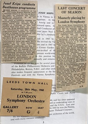 Lot 262 - SIGNED CONCERT PROGRAMMES - OISTRAKH / MENUHIN ETC.