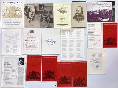 Lot 264 - SIGNED CONCERT PROGRAMMES - STAR OF OPERA.