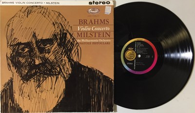 Lot 31 - NATHAN MILSTEIN - BRAHMS: VIOLIN CONCERTO LP (UK STEREO - SP 8560)