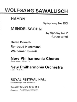 Lot 269 - LONDON PHILHARMONIC ORCHESTRA - CONCERT PROGRAMME ARCHIVE.