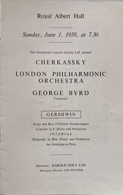 Lot 269 - LONDON PHILHARMONIC ORCHESTRA - CONCERT PROGRAMME ARCHIVE.