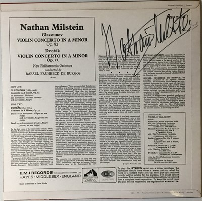Lot 45 - NATHAN MILSTEIN - SIGNED UK STEREO HMV (ASD 2365)