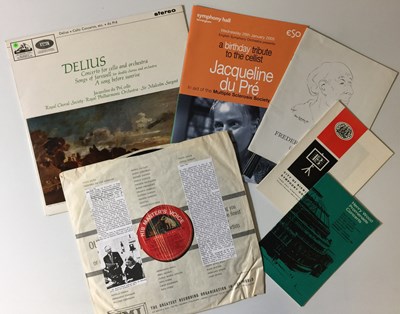 Lot 46 - JACQUELINE DU PRE/ SARGENT - DELIUS: CONCERTO FOR CELLO AND ORCHESTRA LP (SIGNED - UK STEREO - ASD 644)