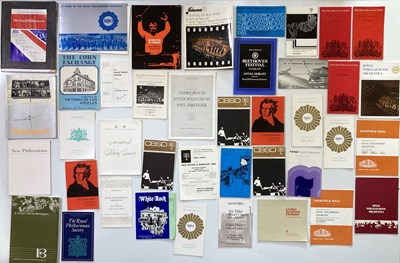 Lot 271 - CLASSICAL MUSIC 1970S CONCERT PROGRAMME ARCHIVE.