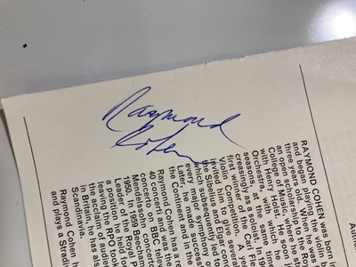 Lot 272 - CONCERT PROGRAMMES - SIGNED EXAMPLES INC SUTHERLAND / PAVAROTTI.