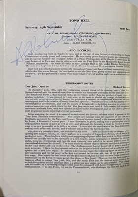 Lot 272 - CONCERT PROGRAMMES - SIGNED EXAMPLES INC SUTHERLAND / PAVAROTTI.
