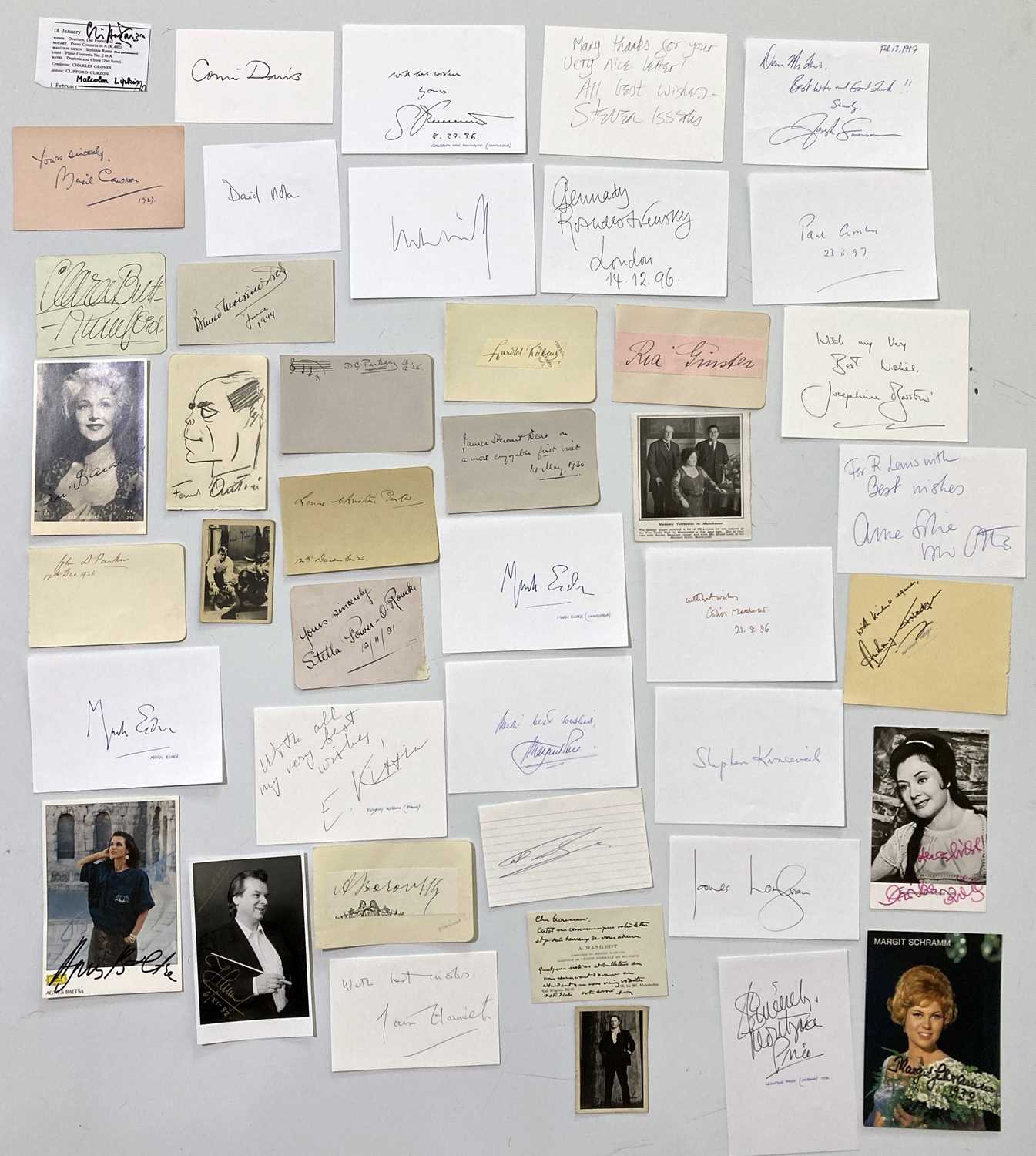 Lot 275 - CLASSICAL MUSIC - NOTED COMPOSERS / PERFORMER AUTOGRAPHS.