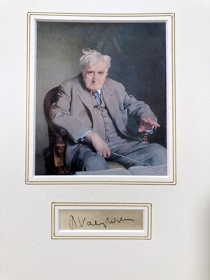 Lot 284 - AUTOGRAPHS INC RALPH VAUGHAN WILLIAMS.