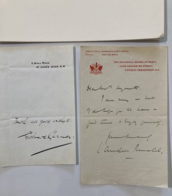 Lot 284 - AUTOGRAPHS INC RALPH VAUGHAN WILLIAMS.