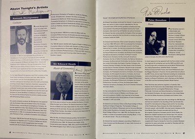 Lot 70 - CLASSICAL MUSIC - SIGNED CONCERT PROGRAMMES WITH TICKETS AND MORE / CLAUDIO MUZIO - A SIGNED PROGRAMME.
